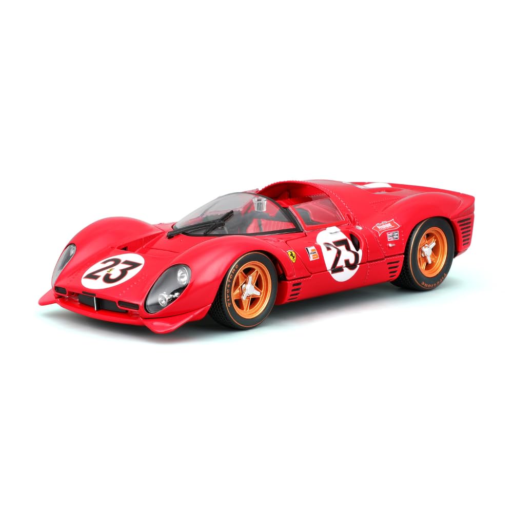

Bburago 1/24 Scale Ferrari 330 P4 Daytona Red / Diecast Model Car, Finished Product, 18-26310