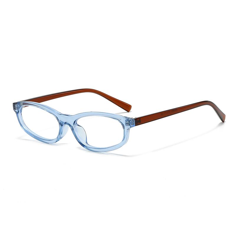 

Classic Fashion Oval Small Frame Sun Glasses Women Men Vintage Brand Sunglasses Daily Leisure Travel Shades Unisex Eyewear UV400 зніміть синього кольору