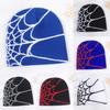 European Style Elegant Hip Hop Spider Web Knit Hat Winter Warmer Ear Protection Outdoor Wool Cap