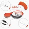 Foldable Camping Utensil Set - Multi-Functional Knife, Fork, Spoon Combo For Outdoor Activities And Sports Camping Picnic Travel
