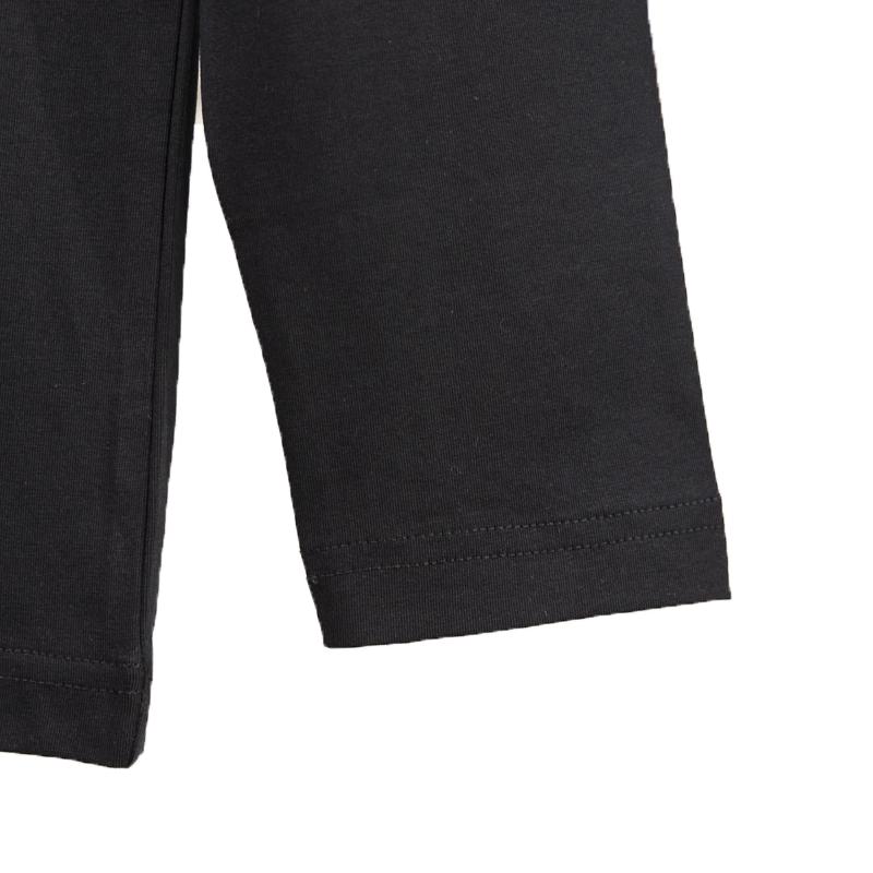 Li Ning Plain Simple Breathable Versatile Round Neck Knitted Long Sleeve T-Shirt Casual Sports Set Unisex Tops Black YTLV059-1+AKLUA73-4