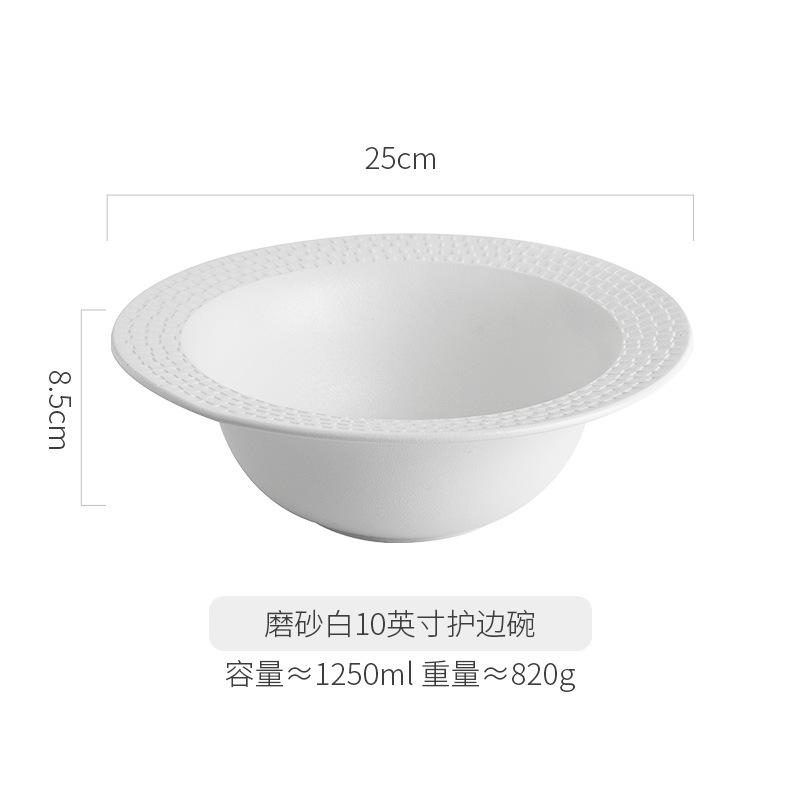 Japanese ceramic straw hat bowl home Lamian Noodles bowl hand-held frontier defence hot salad bowl restaurant wine.