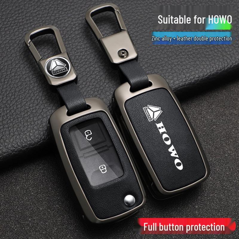 Sinotruk Howo Max, TH7 & Warrior Key Case for Light & Heavy Trucks - Men's Shell Bag with Buckle
