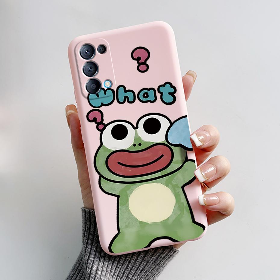 For OPPO Find X3 Lite Case For Find X3 Neo Cover Silicone Soft Cartoon Frog Phone Cases For OPPO Find X3Neo X3Lite Copue Fundas