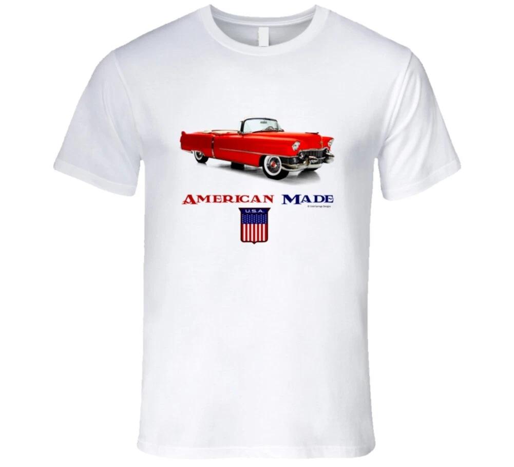 American Made 1957 Caddy Convertible Classic Car Gift T Shirt L