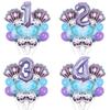 Mermaid Balloon Set Children'S 32-Inch Purple Digital Shell Children'S Birthday Party Arrangement