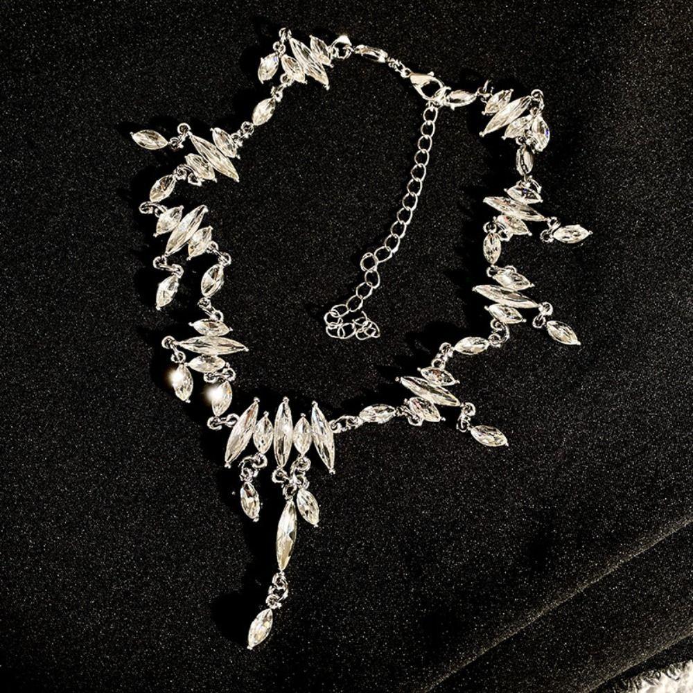 

Tassel Korean Jewelry Y2K Chain Choker Fashion Silver Chain Necklace Women