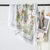 70X70Cm Simulation Square Silk Scarf Women Flower Pattern Printed Scarves Female Soft Satin Shawl Wrap Headband Kerchief Hijab
