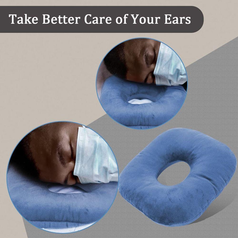 Breathable Ear Piercing Pillow Cotton Filling Earring Pillow  Side Sleepers Accessories