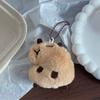 Cartoon Capybara Plush Keychain With Squeaky Sound Bag Pendant Soft Practical Decoration Accesories For Bags And Keys