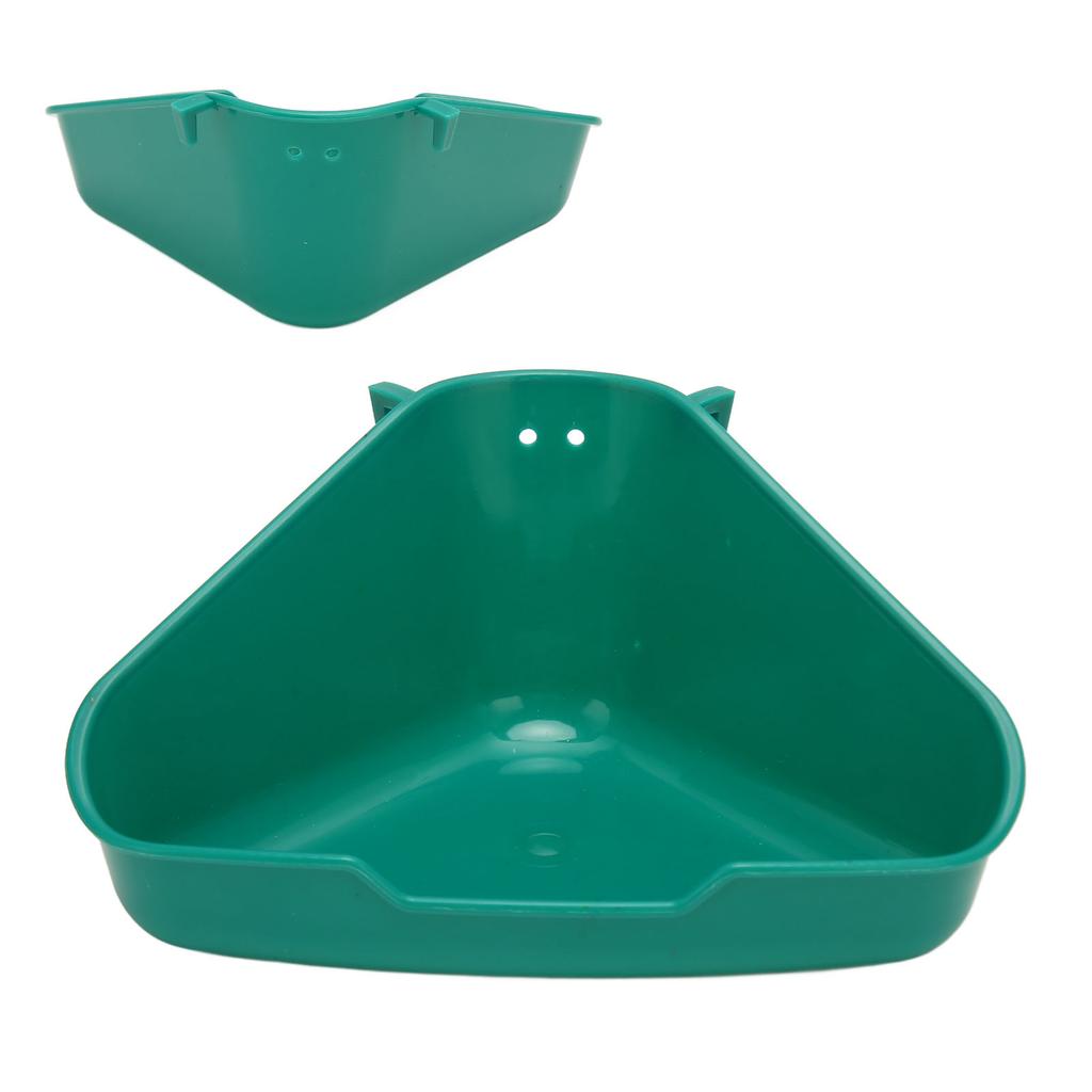 Small Animal Litter Box Fanshaped Corner Toilet Box Potty Trainer for Guinea Pigs Chinchilla Ferret Galesaur