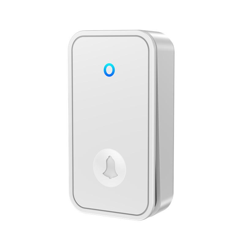 Battery-Free Wireless Smart Doorbell with Remote Control, Ultra-Long Range, One-to-Two Call System White Single Unit