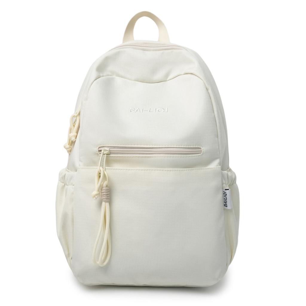 Schoolbag simple and fashionable backpack multi-compartment large-capacity nylon backpack commuting shopping travel versatile lightweight leisure bag