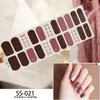 22pcs Sheet Laser Bronzing Full Cover Nail Stickers Long Lasting Tearable Cute Nail Art Wraps Design