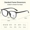 Xiaomi Women's TR90 Square Frame Blue Light Blocking Glasses Fashion Anti Blue Light Eyewear for Women