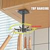 1pc Home Kitchen Hook Multi-Purpose Hooks 360 Degrees Rotated Rotatable Rack for Organizer and Storage Spoon Hanger Accessories