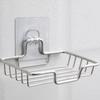 Stainless Steel Wall Mounted Soap Rack Self Adhesive No Punching Soap Holder Space Saving Thickened Soap Dish Home Bathroom
