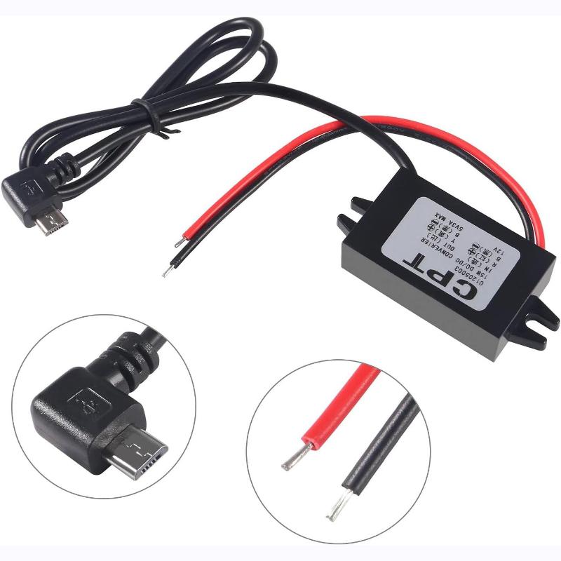 Wasserdichter 12V auf 5V Konverter DC-DC Step-Down Modul Netzteil USB-A Buchse/Typ C/Dual USB/Offene Drahtklemme