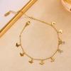 Stylish Titanium Steel Heart Anklet for Women – Durable, Versatile Beach Foot Chain