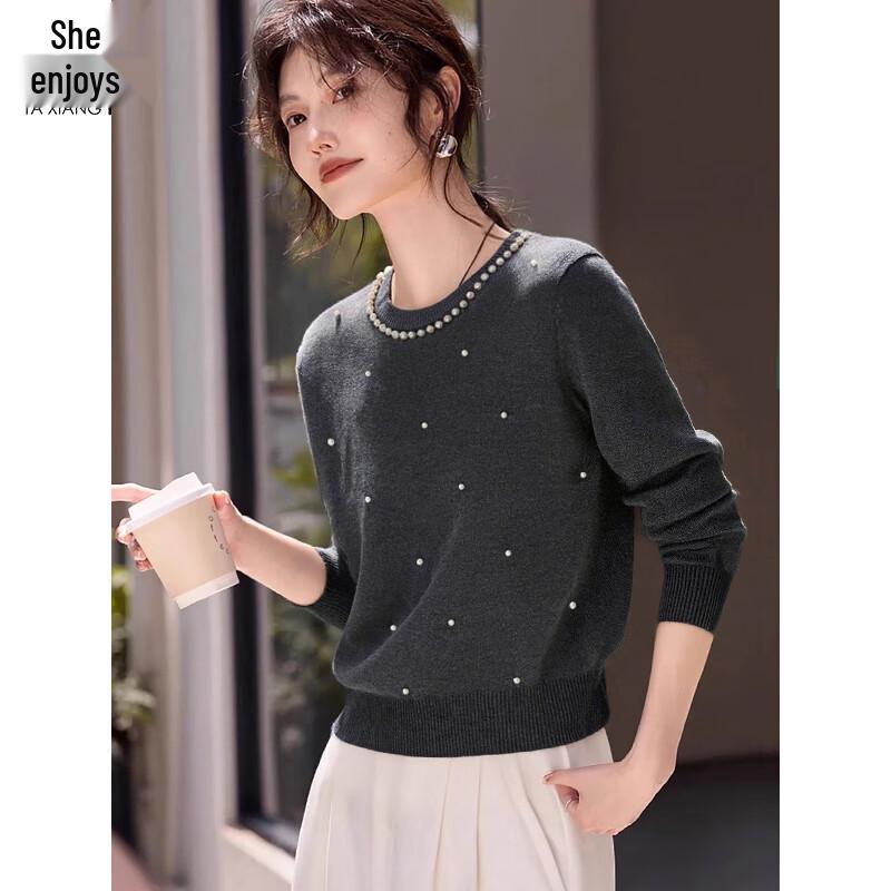 Women's Beaded Knit Sweater