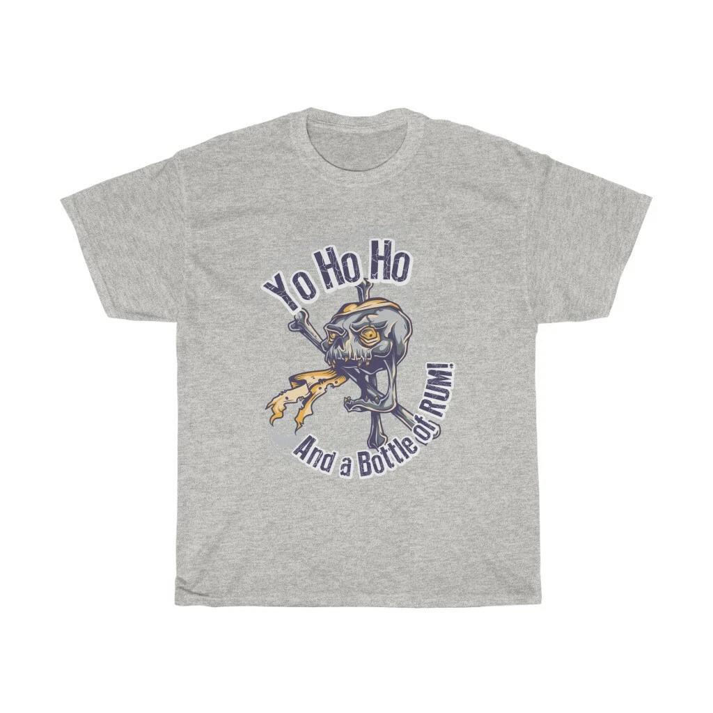 Pirate Skull, Unisex Heavy Cotton T-shirt, Classic Vintage Tee, Retro M