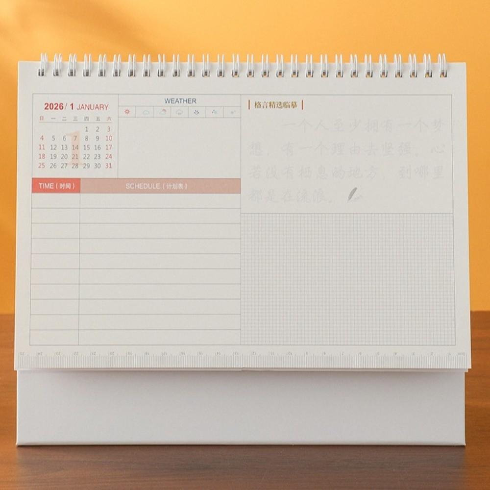 Chinese New Year Style 2026 Desk Calendar Month Date Display Monthly Planner Office Use