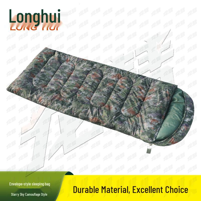 Longhui Envelope Style Camouflage Sleeping Bag