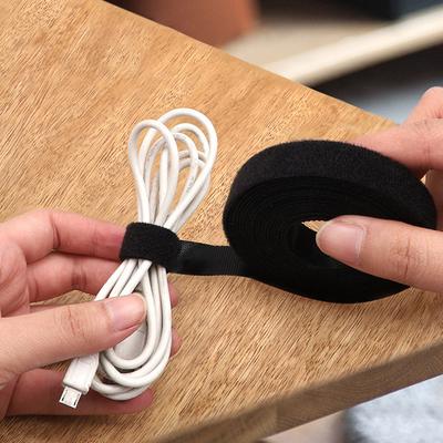 5M Reusable Cable Organizer Desk Wire Winder Cable Tie Organizer Data Line Protection Wire Straps Tape Diy Accessories