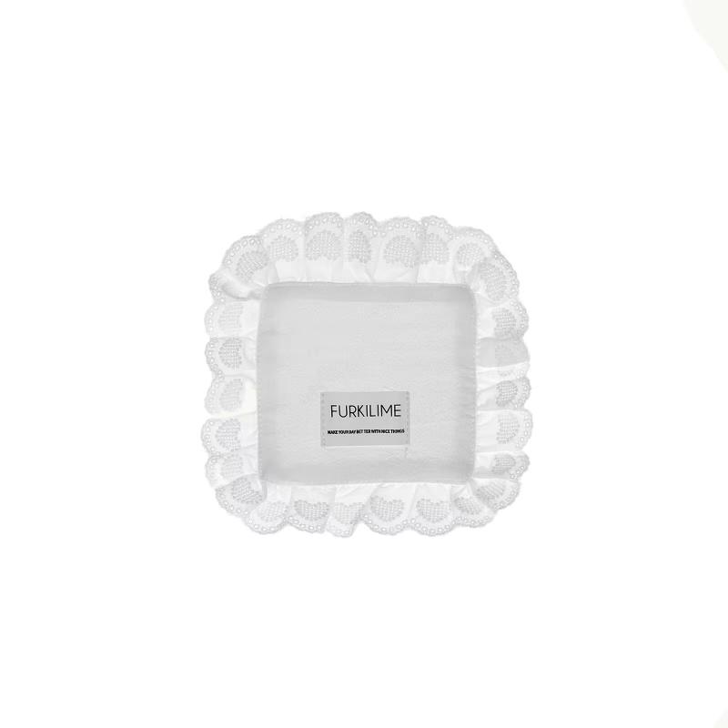 Jogos Americanos de Renda Para Mesa Guardanapos de Algodão Pratos Macios Franzidos Decoração de Casamento Presente de Aquecimento Decoração de Mesa Festa