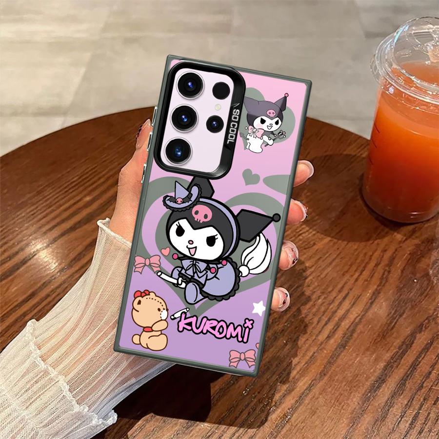 

Cartoon Kuromi My Melody Case for Samsung Galaxy S20 FE S21 S23 S25Plus S24Ultra S25 S24 FE S22 Ultra Note 20 Ultra Soft Cover Galaxy S25