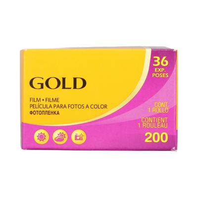 Gold 200 Color Negative Film Professional ISO 200 36 Exposures 35mm Film for Kodak Cameras