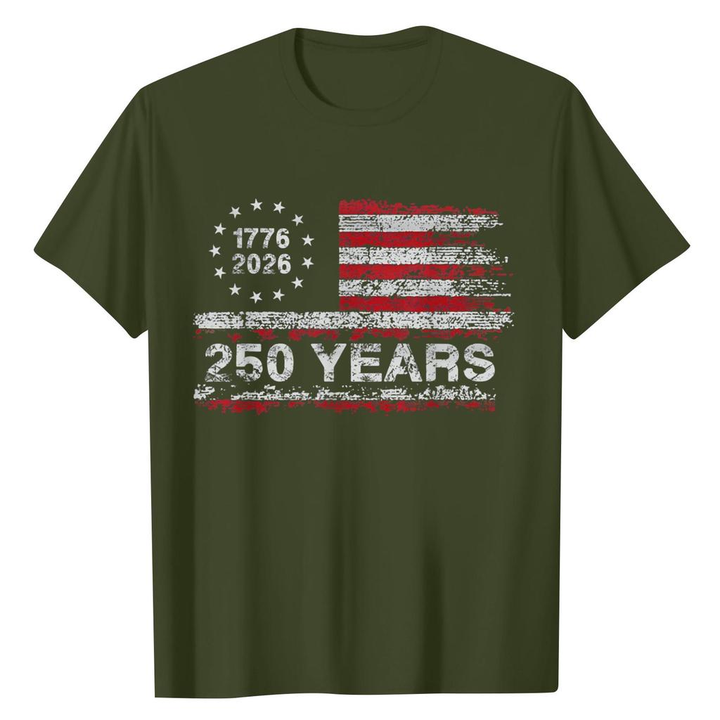 Unisex Round Neck Casual Digital Printed Short Sleeved T-shirt Top