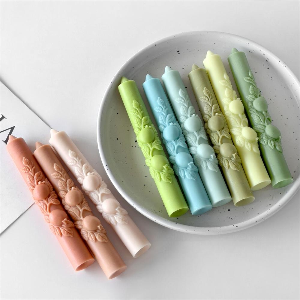 Handmade Candle Mold Heat-Resistant Silicone Candle Mold Long Rod Candle Mold Non-Toxic