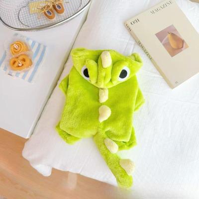 Pet Cute Little Dinosaur Transformed Into Dog Clothes for Winter and Autumn To Keep Warm and With Thick Padding. Pet Cat Clothes.