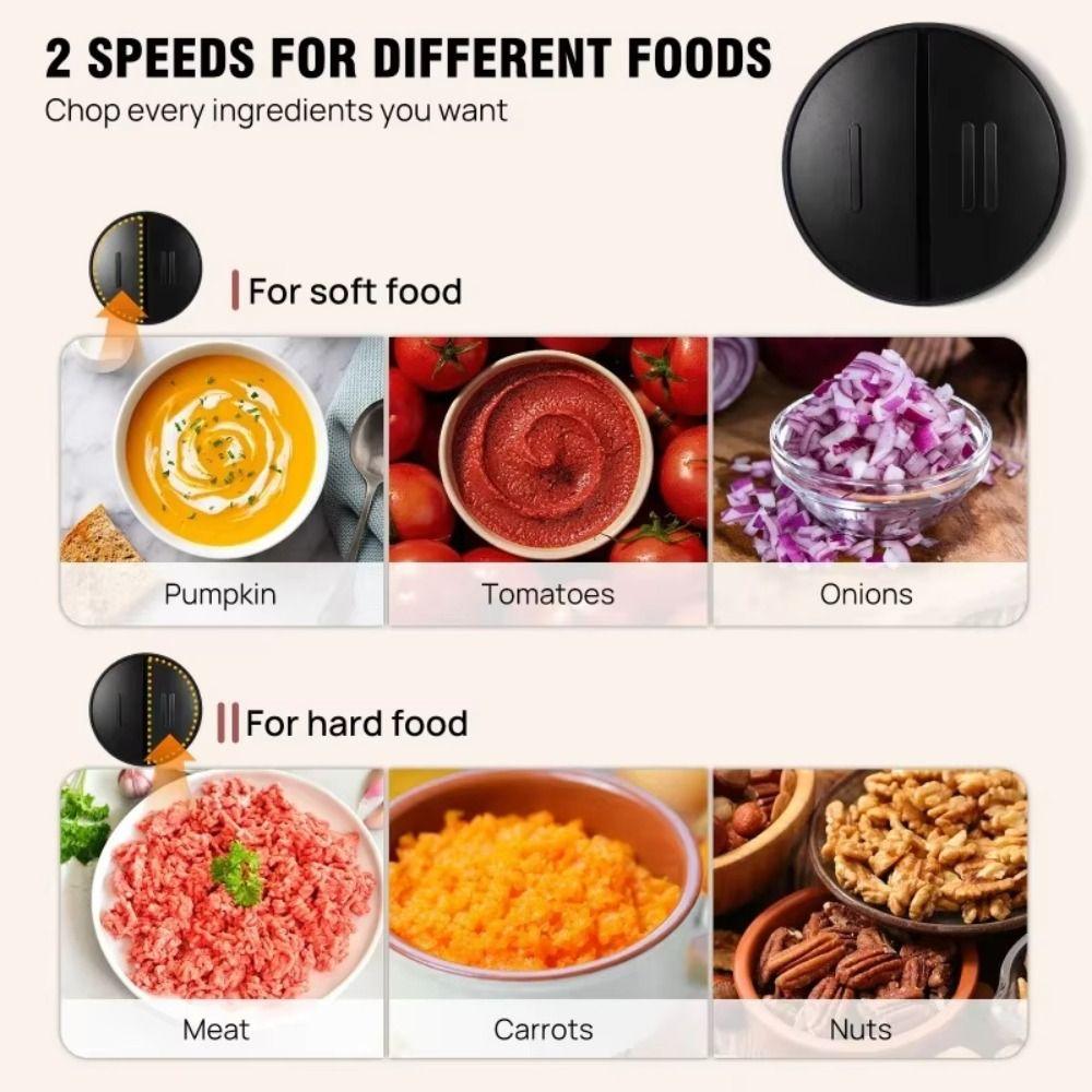 Efficient Electric Chopper Labor-saving Meat Slicer Stainless Steel Mincer  Complementary Food