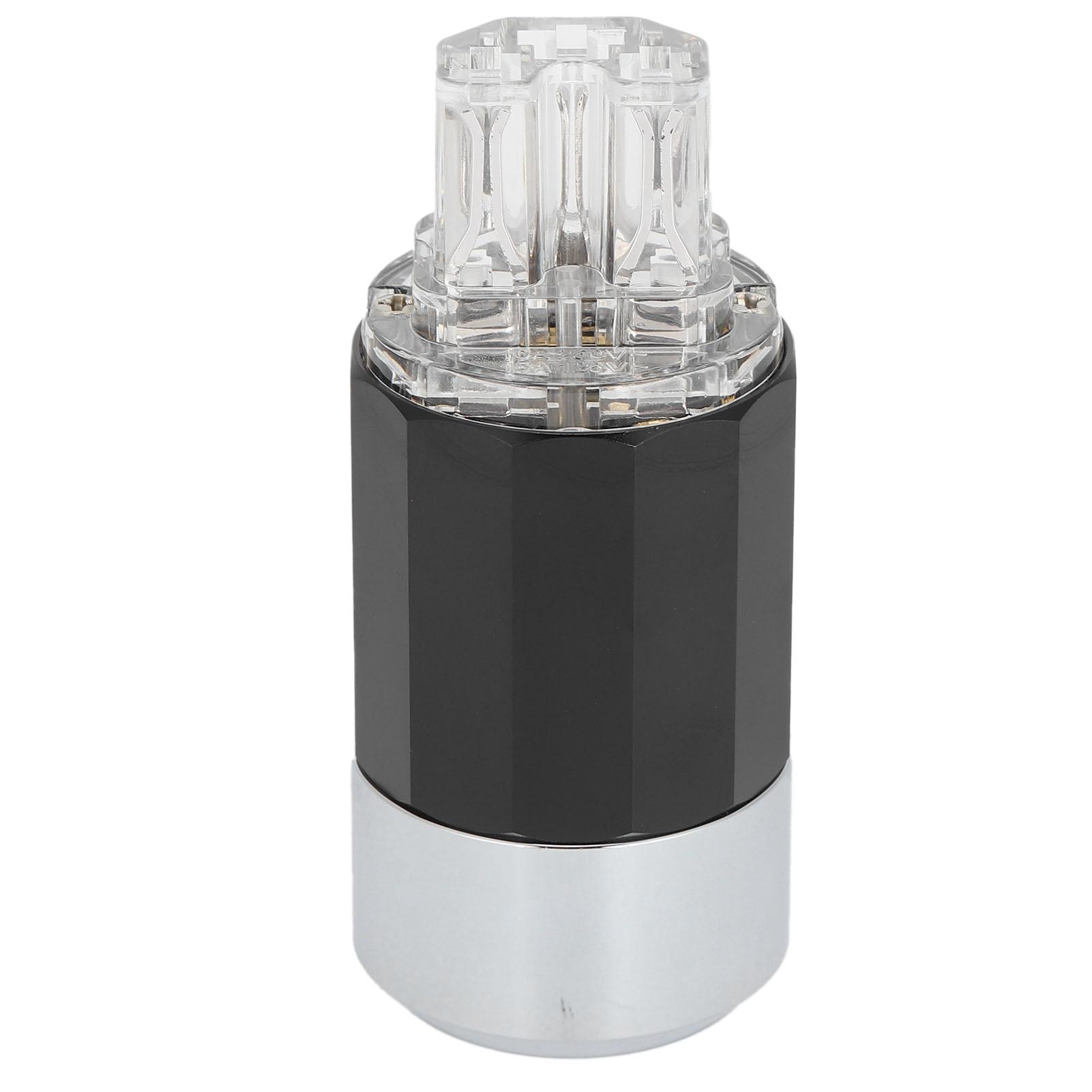 Monosaudio Pure Copper RhodiumPlated Power Plug HIFI Audio Connector Power Plug 100250V(F109R (Female) )