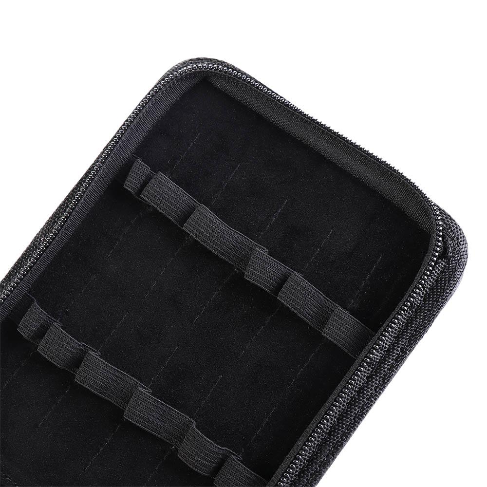 Brown 12 Pens Black Brown Pens Zipper Case Roller Pen Holder Pen Container Bag Fountain Pen Case