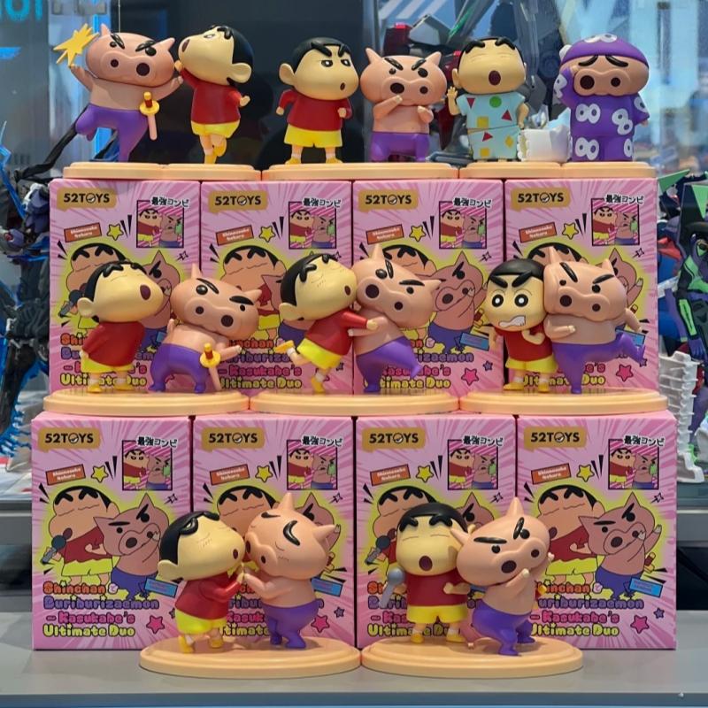 TOP TOY Crayon Shinchan Kasukabe's Strongest CP Series Cute Desktop Ornaments Children's Toys Figures Birthday Gifts