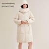 SNOWFLYING Women's Mid-length Loose Fit Thick Duck Down Jacket