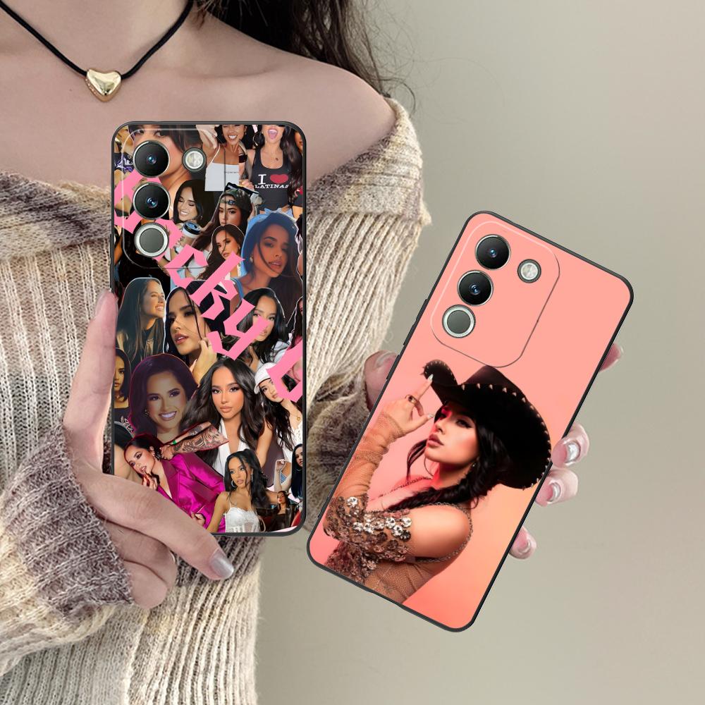 Fashion Becky G Matte TPU Mobile Phone Case for VIVO Y77 76 75 74 73 72 58 56 55 51 50 38 36 Y19 Y18 Y03 Y01 5G Colorful Cover