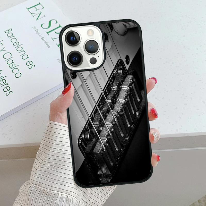 Guitar Bass Rock Strings Phone Case cover For iPhone 17 Air 15 16 16e 14 13 Pro Max Coque 12 11 Pro Max For Apple PLUS fundas