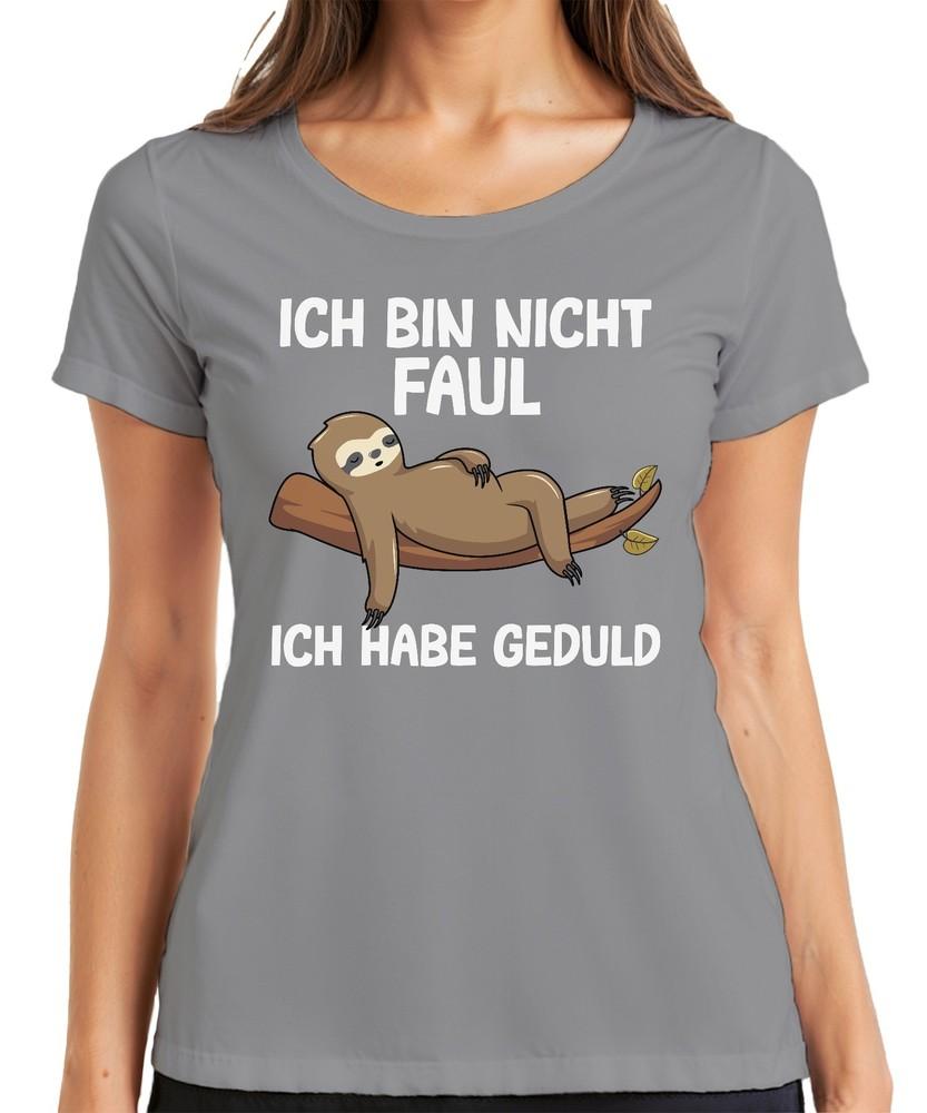 Not Lazy I Have Patience Sloth Gift Idea Funny Saying Ladies Tshirt