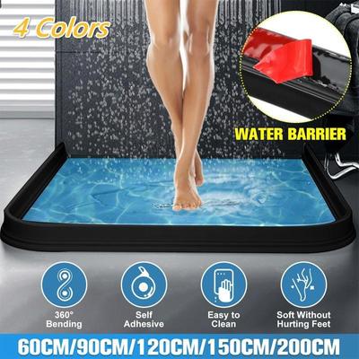 Bande de stoppeur en Silicone pour salle de bain et cuisine, 100cm, barrière de douche, séparation du sol