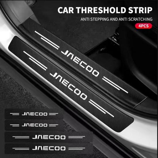 Car Door Sill Protector Welcome Pedal Cover Anti-drity Anti-scratch Strip Protective Strip For CHERY JAECOO J7 J8 2023 2024 Interior Mirrors 6