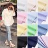 Plain Combed Cotton Fabric Poplin for Clothes Shirt Dresses Sewing High-grade Smooth Skirts Cloth Thin Anti-wrinkle