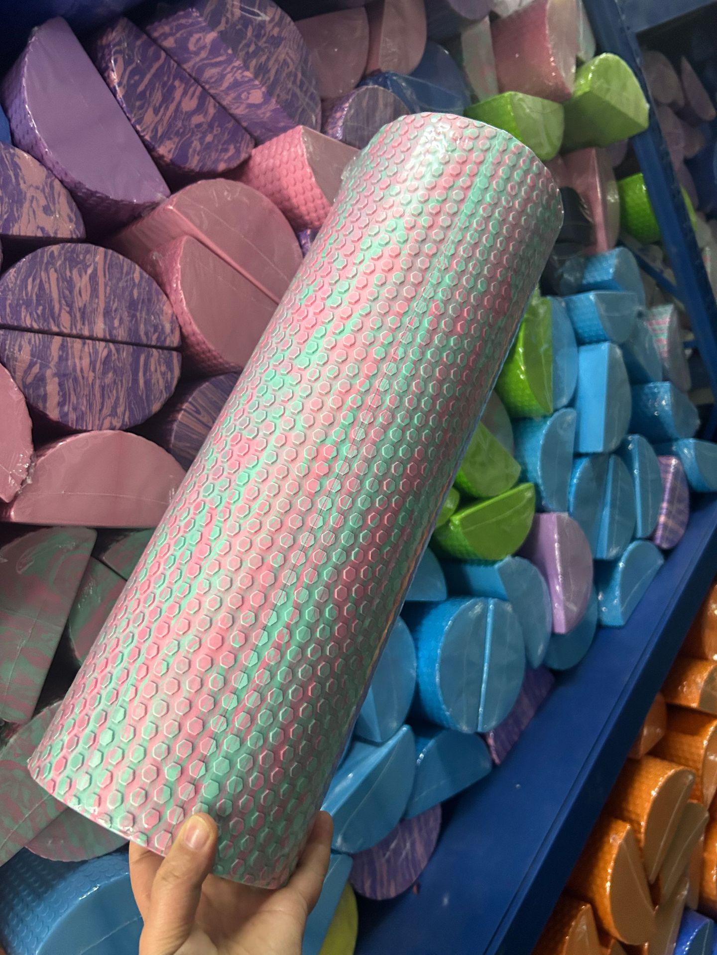 

Half-Round Foam Roller for Muscle Relaxation and Yoga Massage 30cm x 7.5cm рожевий/синій