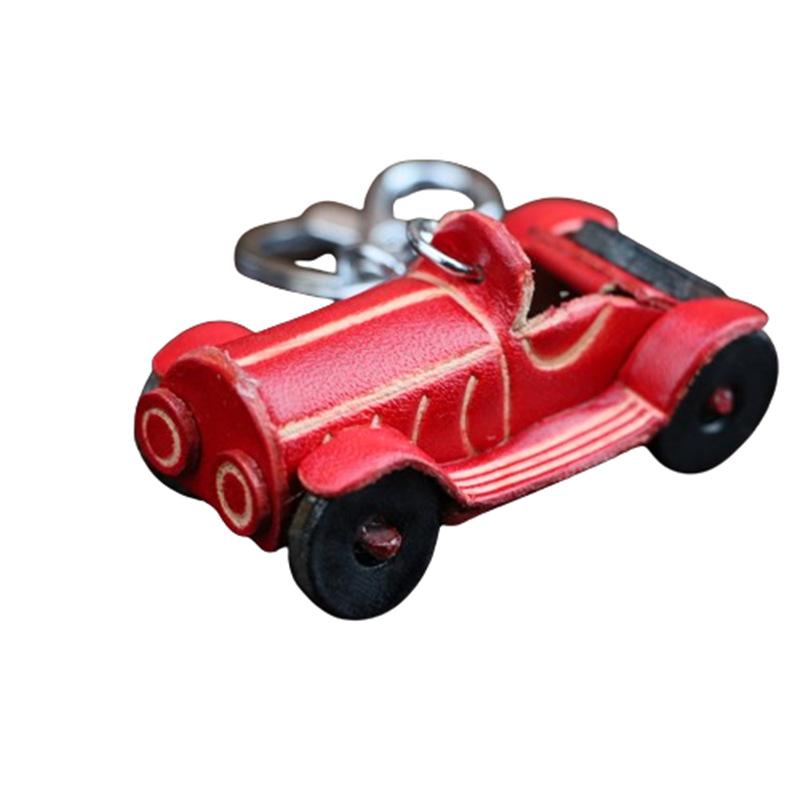 The First Layer Of Cowhide Classic Car Keychain Pendant, Locomotive Car Key Chain, Accessories, Bags, Small Pendants, Cute Trendy