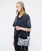 Margesherwood Ribbon Pochette_Light Gray Printed Suede