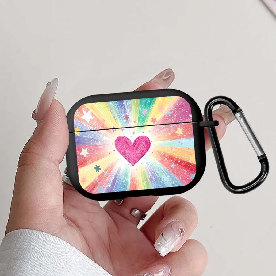 

Pastel Heart Craft Paper Earphone Cases Cover Case For Airpods 2 Pro2 Pro3 4 Pro 3 1 Airpods 1