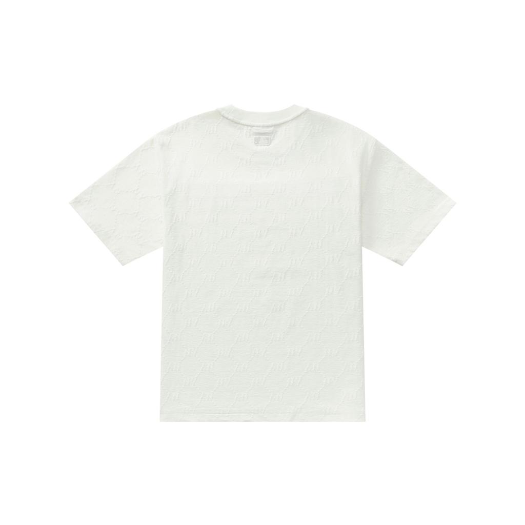 MLB MONOGRAM SS25 T Shirt Unisex Ivory 3ATSM1353-50IVS